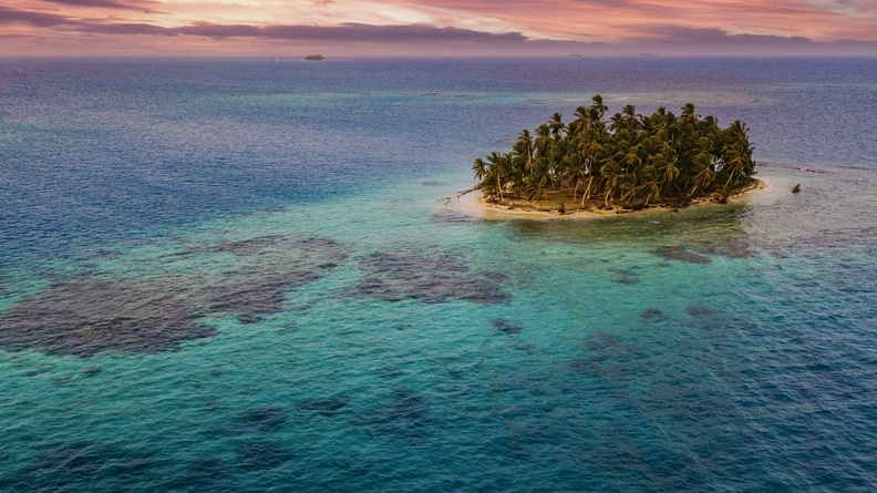 Little tropical island